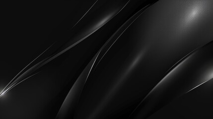 Sleek and Shiny Black Surface: Elegant UI Background - Abstract Desktop Wallpaper
