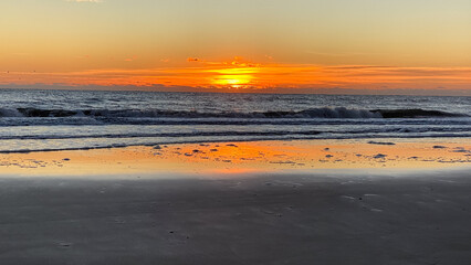 Fototapeta na wymiar Amelia Island Sunrise on the Beach