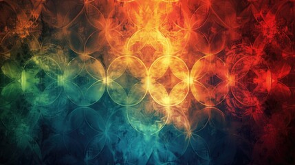 Obraz premium Elegant Abstract Motifs: Sophisticated Patterned Background for Desktop