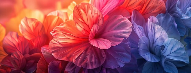 Vibrant Color Fusion Abstract Background - Desktop Wallpaper