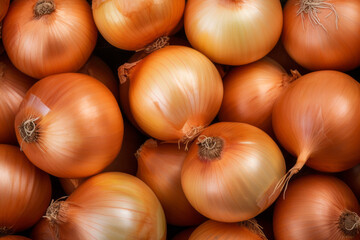Background or texture of onion in peel close up, top view