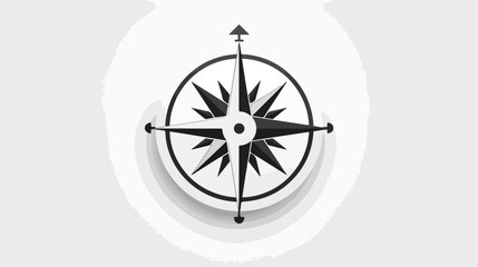 Navigator vector icon on grey background flat vector
