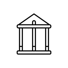 buildings line icon