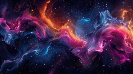 Fototapeta premium Colorful Fusion: Dynamic Saturated Modern Design - Abstract Desktop Background