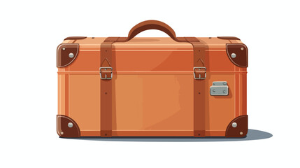 Realistic Traveler Luggae  Vintage Suitcase illustration