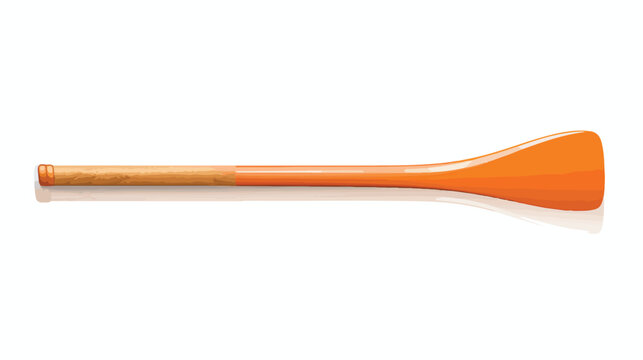 Realistic illustration of sport orange oar. 