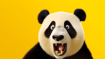 Naklejka premium Close-up of panda