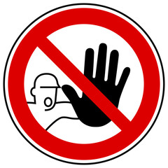 Panneau défense d'entrer 3