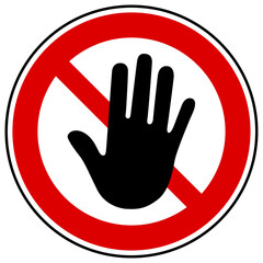 Panneau défense d'entrer 5