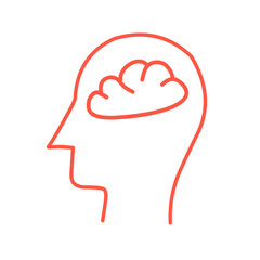 Human mind line icons