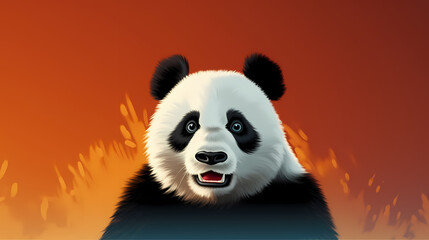 Close-up of panda