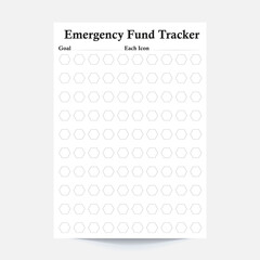 Emergency Fund Tracker,Money Saving Planner,Saving Cash Tracker,Printable Cash Saver,Savings Tracker,Money Challenge,Saving Challenge
