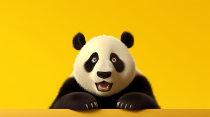 Naklejka premium Close-up of panda