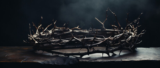 A crown of thorns. Easter week .. - Powered by Adobe