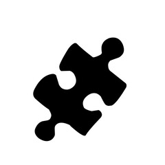 Puzzle vector icons