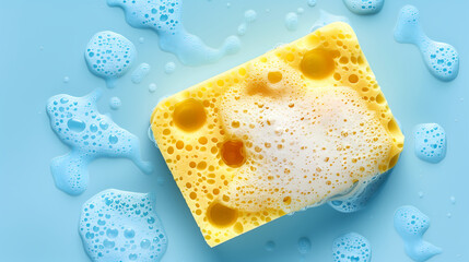 &Eacute;ponge de nettoyage savonneuse