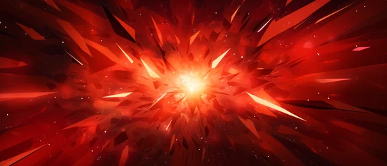 Foto op Plexiglas Abstract crimson background. Explosion star. illustrat © khan