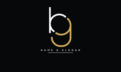 GB, BG, Abstract Letters Logo Monogram