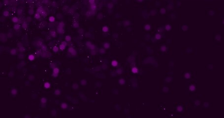 christmas violet purple sparkle glitter explosion dust particles background with bokeh, holiday happy new year and valentine day love, relationship