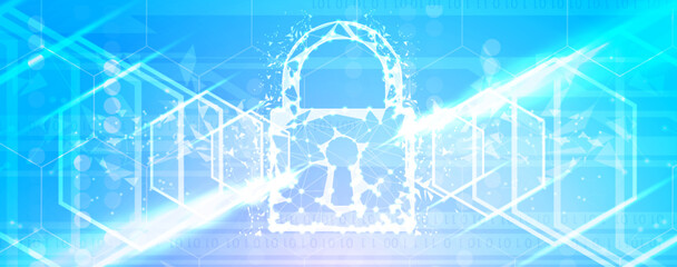 Cyber security and information or network protection. Future cyber technology web services for business and internet project