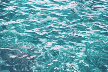 Fototapeta na wymiar blue water background texture surface pattern