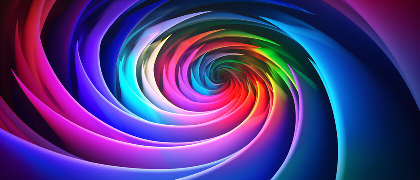 An abstract psychedelic spiral shape background image.
