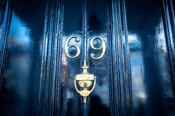 House number 69- residential building number