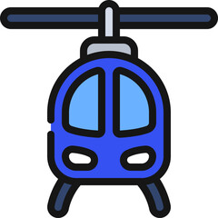 Helicopter Vehicle Icon