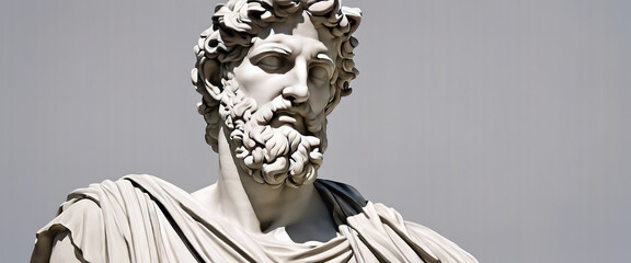 3D illustration of a marble statue - obrazy, fototapety, plakaty