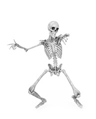 structural skeleton is dancing a hip hop style