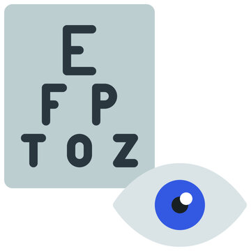 Eye Test Letters Icon