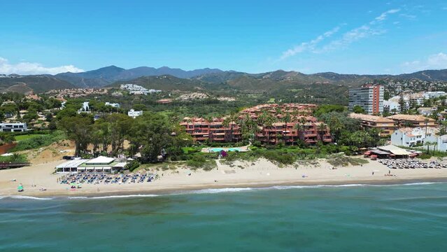 Day on the beach near Marbella, Spain.