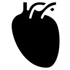 Anatomic Heart Organ Icon