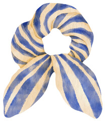 Stripes Scrunchy illustration for Fashion Decorative Element