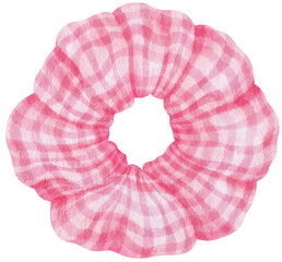 Pink Scrunchy illustration for Fashion Decorative Element