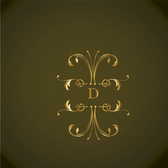 Web Creative Initial letter d logo design with modern business vector template. Creative isolated d monogram logo design