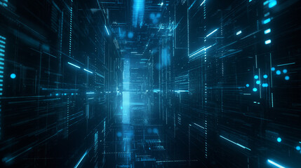 Abstract technology background of high speed global data transfer - obrazy, fototapety, plakaty
