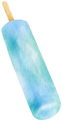 Popsicle Icecream watercolor illustration for Summer Decorative Element