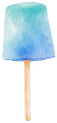 Popsicle Icecream watercolor illustration for Summer Decorative Element