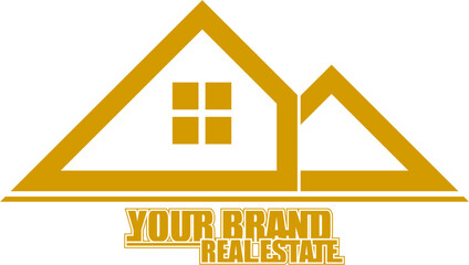 editable real estate logo icon
