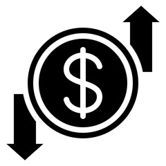 Obraz premium Financial Profit And Loss Icon