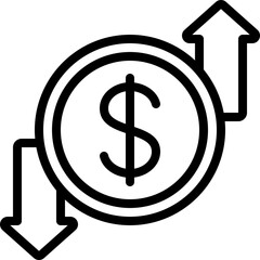 Financial Profit And Loss Icon