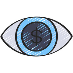 Money Eye Icon