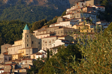 Fototapeta na wymiar Viggianello, Potenza district, Basilicata, Italy, Pollino National Park, view of the village