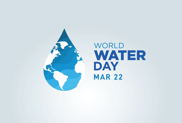 World Water Day Concept. Water for peace. Saving water and world environmental protection concept- Environment day and earth day. - obrazy, fototapety, plakaty