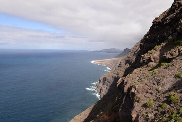 view from the top of the cliff