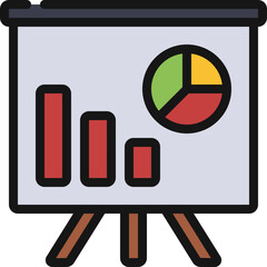 Data Charts Whiteboard Icon
