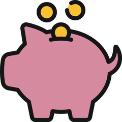 Piggy Bank Savings Icon