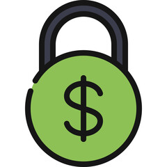 Financial Lock Icon