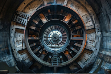 Insightful image of the intricate machinery inside a hydroelectric dam emphasizing the technology behind electricity production